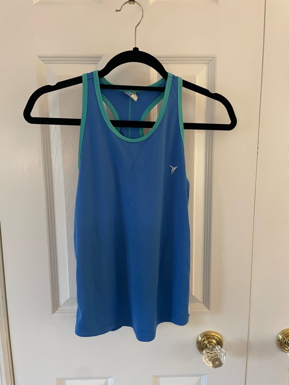 Old Navy Blue Tank with Mint Trim